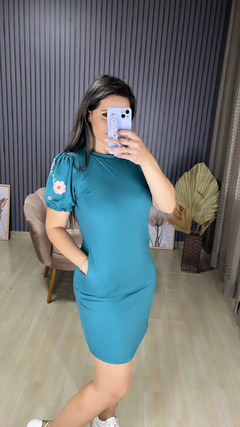 Vestido Viscolaicka bordado