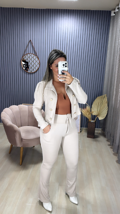 Conjunto calça blazer crepe linho - Visajo Store