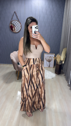 Saia malha Viscolaicka - Visajo Store