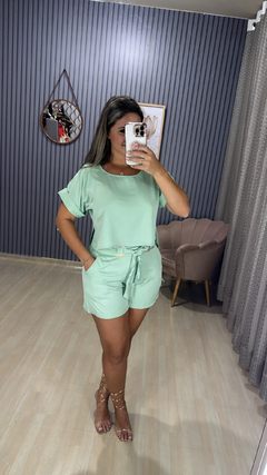 Conjunto shorts Thaís liso - comprar online