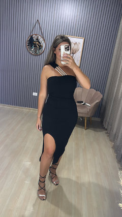 Vestido Ana ruga mídi - comprar online