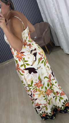 Vestido inspiração Farm longo na internet