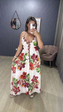 Vestido costa nua Farm na internet