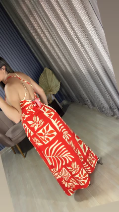 Conjunto saia longa zíper