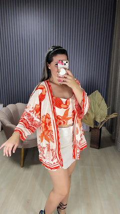 Conjunto kimono Croped