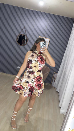 Vestido curto Luana babado