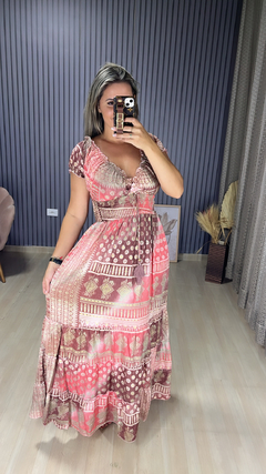 Vestido indiano manga