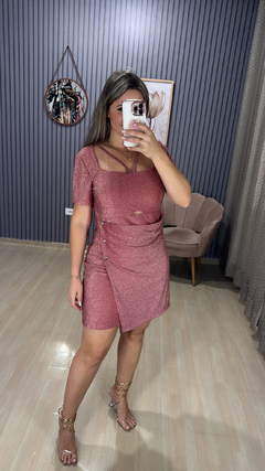 Vestido plus lurex - comprar online