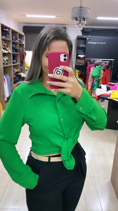 Camisa Duna verde - comprar online