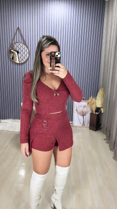 Conjunto shorts saia ANY - loja online