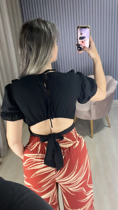 Croped Duna babado - comprar online