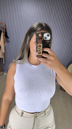 Cropped com aplicação - comprar online