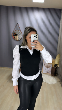 Blusa lanzinha com camisa - Visajo Store
