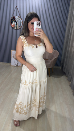 Vestido longo Márcia na internet