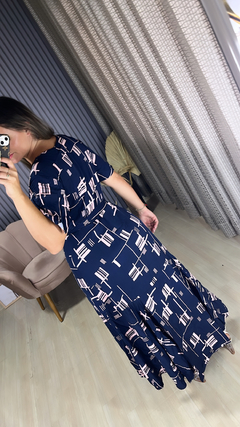 Vestido envelope longo na internet