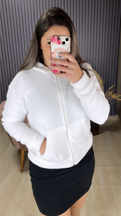 Blusa zíper pelúcia - comprar online