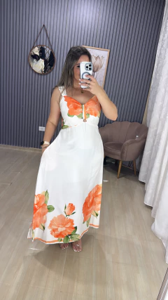 Vestido longo plus cayce - comprar online