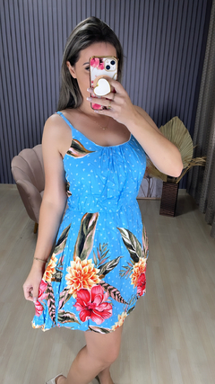 Vestido curto alça