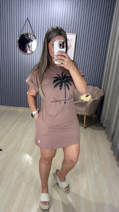 Imagem do Vestido camisetão coqueiro