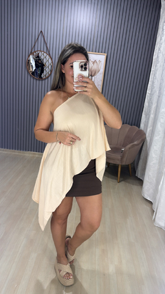 Croped Bata sem top viscolinho