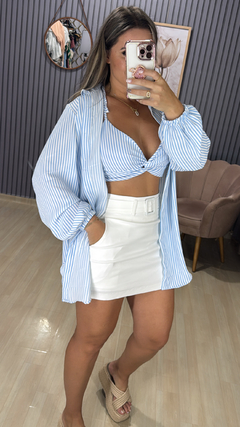 Conjunto camisa com croped - Visajo Store