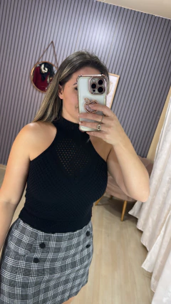 Croped tricô modal gola na internet