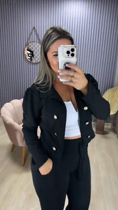 Conjunto calça blazer malha crepe na internet