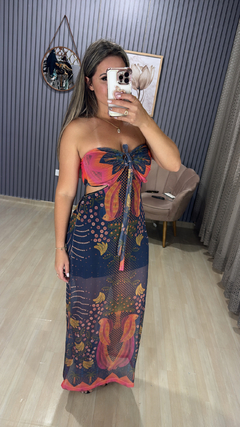 Vestido em Tuli inspirado farm - Visajo Store