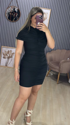 Vestido drapiado Virgínia - comprar online