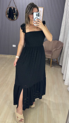 Vestido longo malha lase - Visajo Store