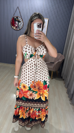 Vestido longo inspiração farm