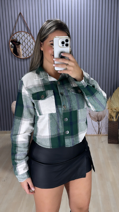 Croped camisa flanelada