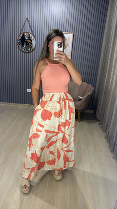 Imagem do Saia longa com bolso