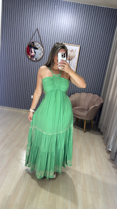Vestido longo aurora na internet