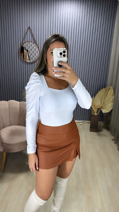 Croped Aline manga longa - loja online