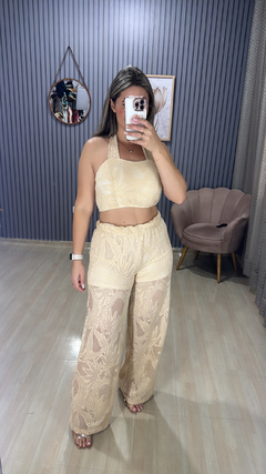 Conjunto calça Rendado