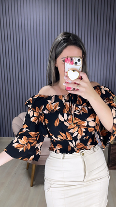 Cropped babado Duna - loja online