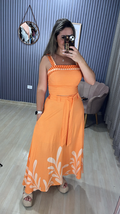 Conjunto saia MIDI Cris na internet