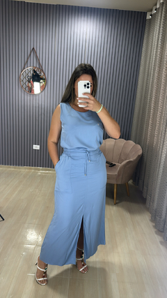 Conjunto saia Valentina liso na internet