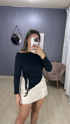 Blusa canelada Biatriz - comprar online