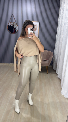 Calça couro P. U New - Visajo Store