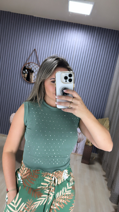 Croped aplicação strass BB