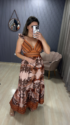 Vestido longo inspirado farm