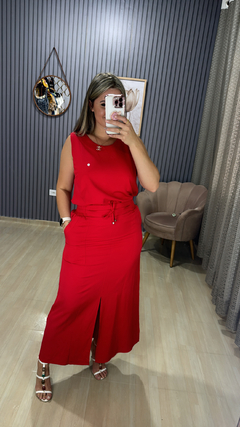 Conjunto saia Valentina liso na internet