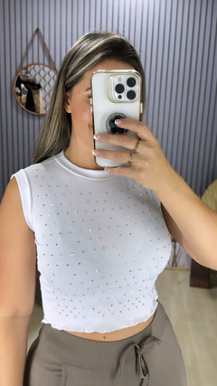 Croped aplicação strass BB