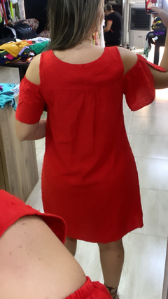 Vestido Jaki vermelho liso na internet