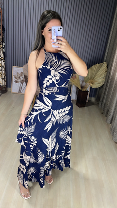 Conjunto saia envelope folhas