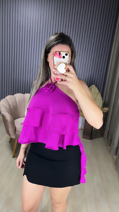 Blusa Duna 3 babados na internet