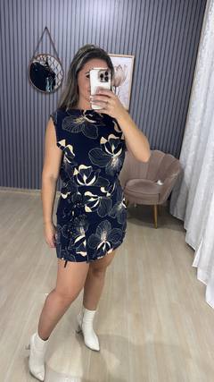 Conjunto shorts saia morena estampa na internet