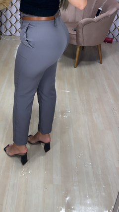 Calça alfaiataria cinto - loja online